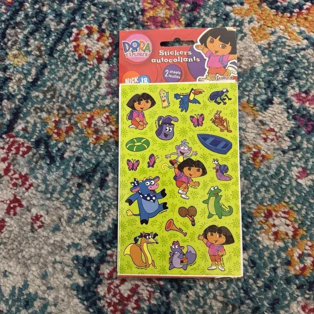 Vintage 2004 Lot of‎ Stickers NEW Barbie Spongebob Dora Cute Scrapbooking Y2K